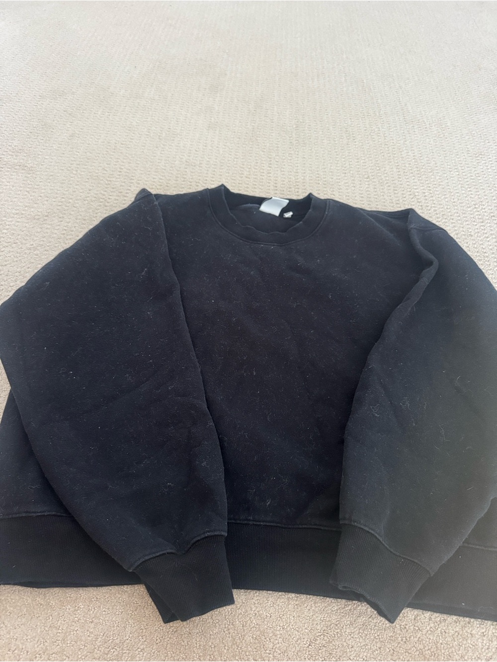 Aritzia Black Crewneck Sweatshirt